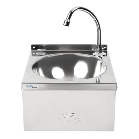 Basix Stainless Steel Knee Operated Hand Wash Basin JD Catering Equipment Solutions Ltd