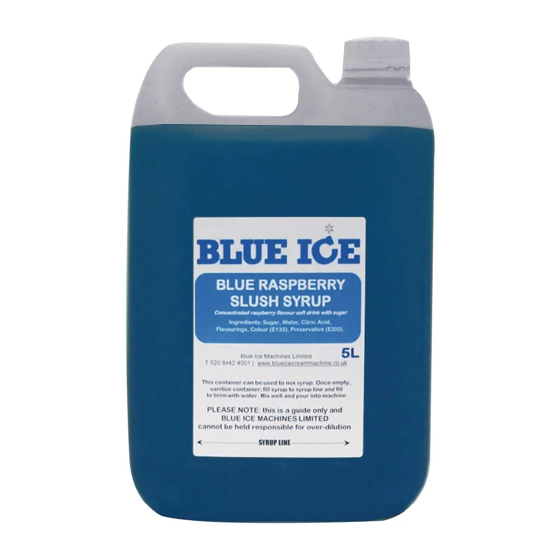 Blue Ice Slush Mix Blue Raspberry Flavour 5Ltr JD Catering Equipment Solutions Ltd