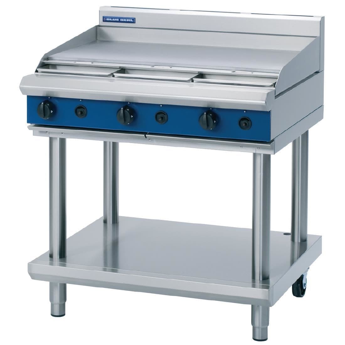 Blue Seal Evolution Cooktop Griddle Burner Natural/LPG on Stand 900mm G516A-LS JD Catering Equipment Solutions Ltd