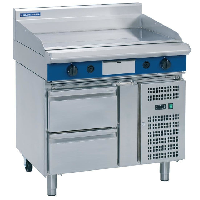 Blue Seal Evolution Griddle Refrigerated Base Natural/LPG 900mm GP516-RB JD Catering Equipment Solutions Ltd