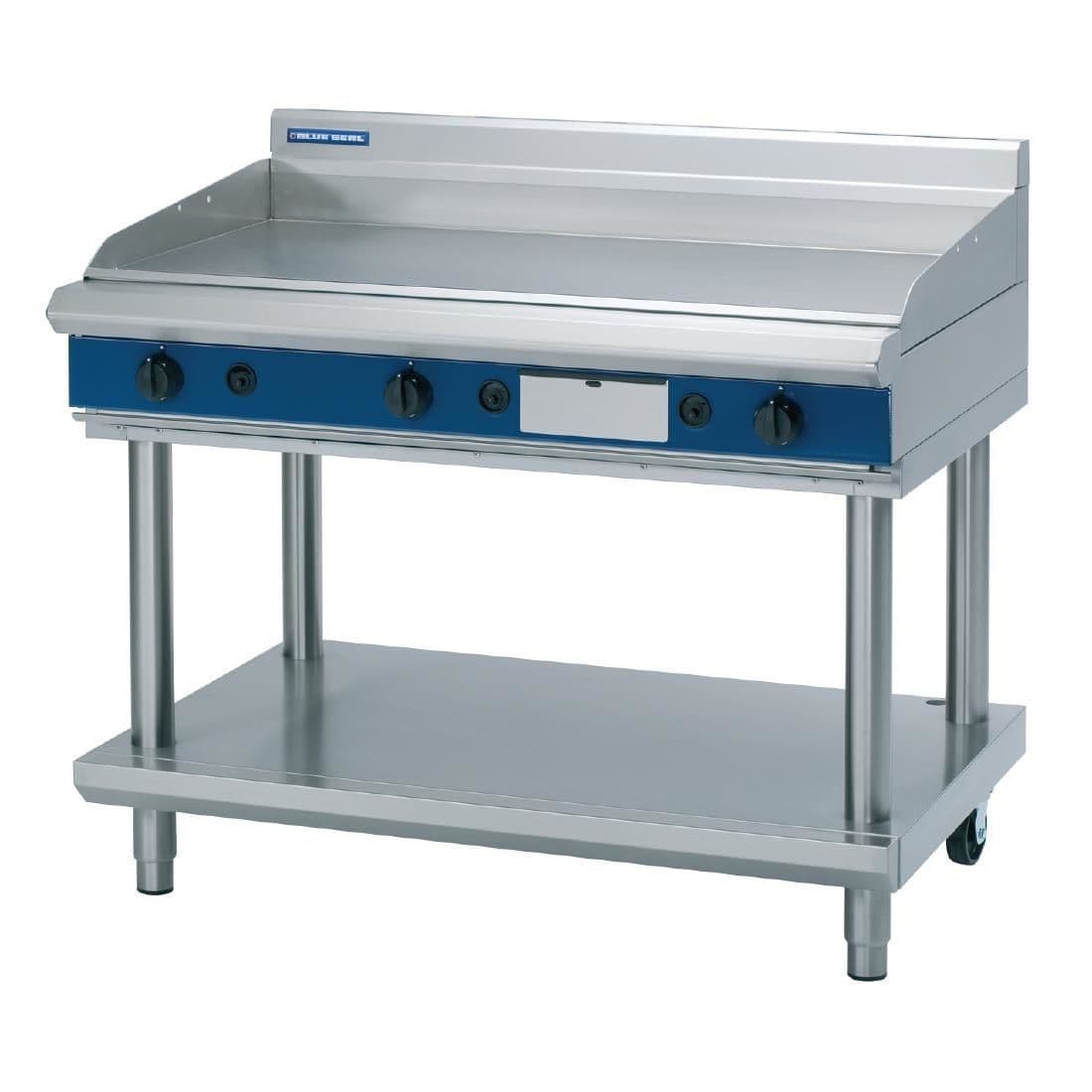 Blue Seal Evolution Griddle with Leg Stand Natural/LPG 1200mm GP518-LS JD Catering Equipment Solutions Ltd