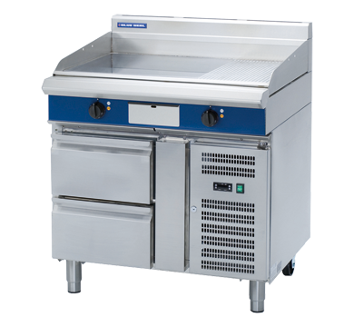 Blue Seal Evolution Series EP516-RB - 900mm Electric Griddle Refrigerated Base JD Catering Equipment Solutions Ltd
