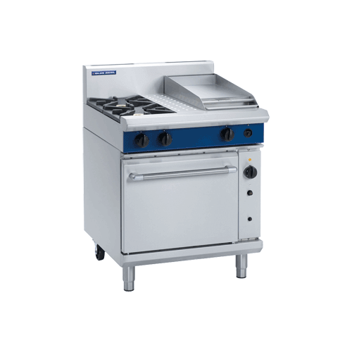 Blue Seal Evolution Series GE505C - 750mm Gas Range Electric Static Oven JD Catering Equipment Solutions Ltd