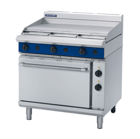 Blue Seal Evolution Series GE506A - 900mm Gas Range Electric Static Oven JD Catering Equipment Solutions Ltd