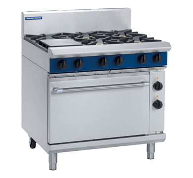 Blue Seal Evolution Series GE506D - 900mm Gas Range Electric Static Oven JD Catering Equipment Solutions Ltd