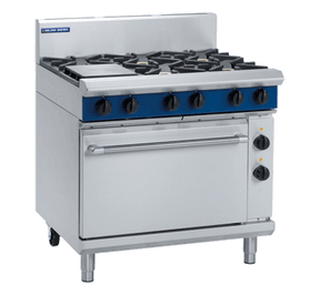 Blue Seal Evolution Series GE506D - 900mm Gas Range Electric Static Oven JD Catering Equipment Solutions Ltd