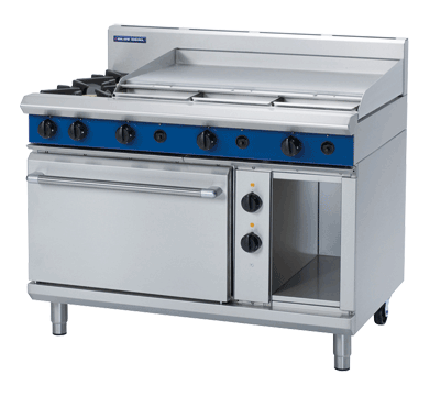 Blue Seal Evolution Series GE508A - 1200mm Gas Range Electric Static Oven JD Catering Equipment Solutions Ltd