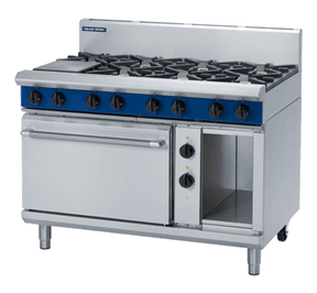 Blue Seal Evolution Series GE508D - 1200mm Gas Range Electric Static Oven JD Catering Equipment Solutions Ltd