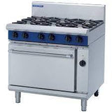 Blue Seal Evolution Series GE56D - 900mm Gas Range Electric Convection Oven - JD Catering Equipment Solutions Ltd