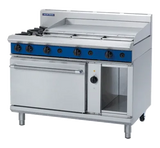 Blue Seal Evolution Series GE58A - 1200mm Gas Range Electric Convection Oven - JD Catering Equipment Solutions Ltd