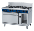 Blue Seal Evolution Series GE58D - 1200mm Gas Range Electric Convection Oven JD Catering Equipment Solutions Ltd