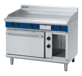 Blue Seal Evolution Series GPE508 - 1200mm Gas Griddle Electric Static Oven Range JD Catering Equipment Solutions Ltd