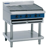 Blue Seal Natural/LPG Gas Chargrill with leg stand G596LS - JD Catering Equipment Solutions Ltd