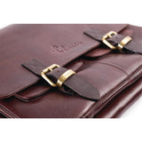 Boldric Messenger Leather Knife Bag Brown 10 Slots JD Catering Equipment Solutions Ltd