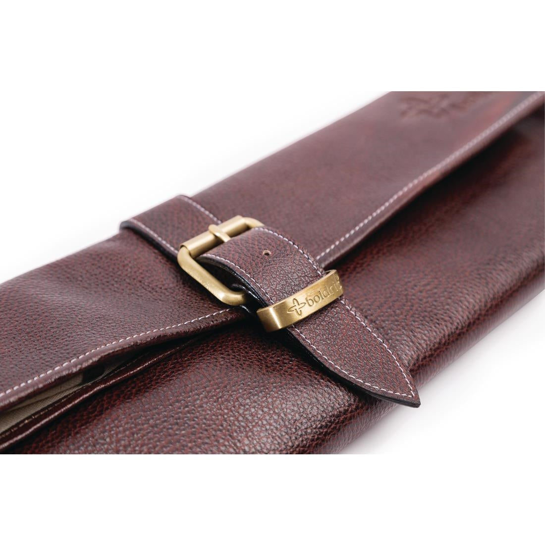 Boldric One Buckle Leather Knife Bag Brown 8 Slots JD Catering Equipment Solutions Ltd