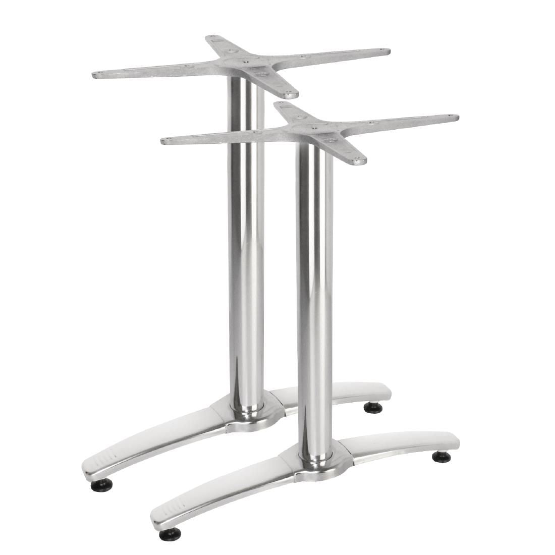 Bolero Aluminium Twin Leg Table Base (Pack of 2) JD Catering Equipment Solutions Ltd