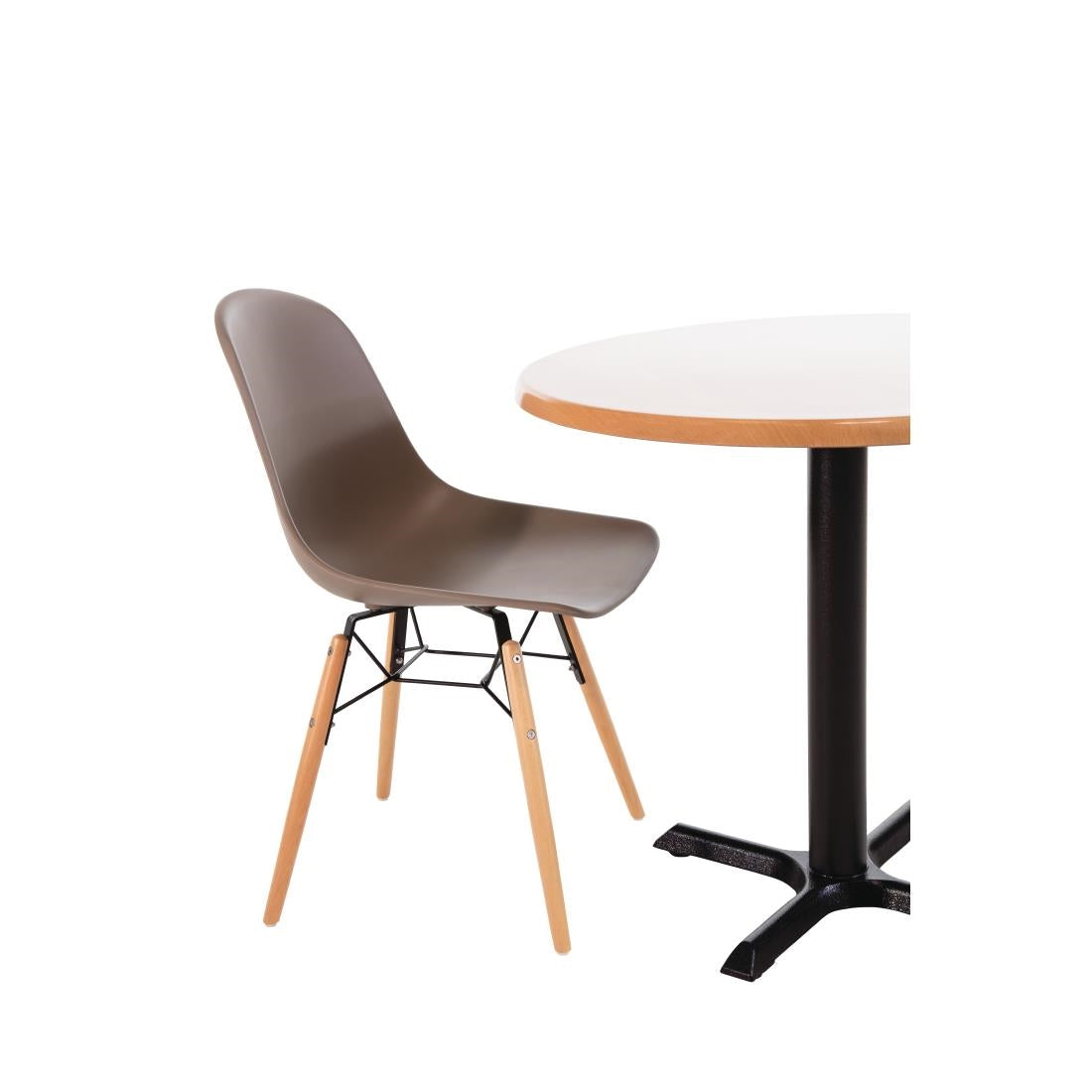 Bolero Arlo Side Chair Coffee (Pack 2) JD Catering Equipment Solutions Ltd