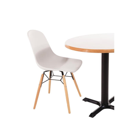 Bolero Arlo Side Chair White (Pack 2) JD Catering Equipment Solutions Ltd