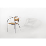 Bolero Armchair Alu. & Ash - 570Wx560Dx760mmH (Pack 4) JD Catering Equipment Solutions Ltd