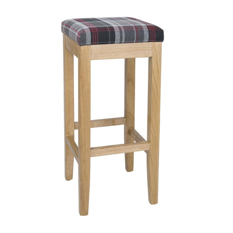 Bolero Austin High Stools Grey Tartan (Single) JD Catering Equipment Solutions Ltd