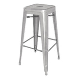 Bolero Bistro Galvanised Steel High Stool (Pack of 4) JD Catering Equipment Solutions Ltd