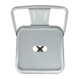 Bolero Bistro Galvanised Steel High Stool with Backrest (Pack of 4) JD Catering Equipment Solutions Ltd