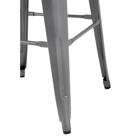 Bolero Bistro High Stools  Gun Metal (Pack of 4) GM639 JD Catering Equipment Solutions Ltd