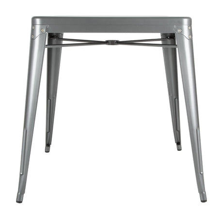 Bolero Bistro Square Steel Table Gun Metal 668mm (Single) JD Catering Equipment Solutions Ltd