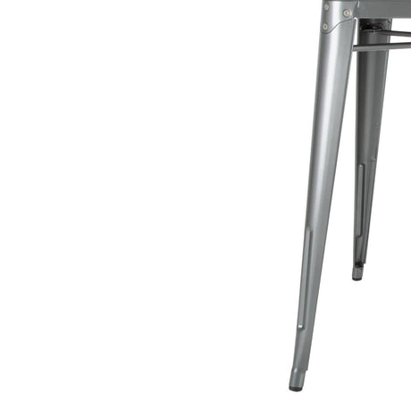 Bolero Bistro Square Steel Table Gun Metal 668mm (Single) JD Catering Equipment Solutions Ltd