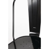 Bolero Bistro Steel Side Chair Black (Pack 4) GL331 JD Catering Equipment Solutions Ltd