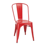 Bolero Bistro Steel Side Chair (Pack of 4) JD Catering Equipment Solutions Ltd