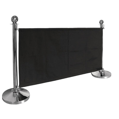 Bolero Black Canvas Barrier CF137 JD Catering Equipment Solutions Ltd