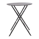 Bolero Black Pavement Style Steel Table 595mm JD Catering Equipment Solutions Ltd