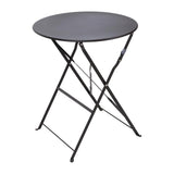 Bolero Black Pavement Style Steel Table 595mm JD Catering Equipment Solutions Ltd