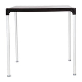 Bolero Black Square Table with Aluminium Legs 750mm JD Catering Equipment Solutions Ltd