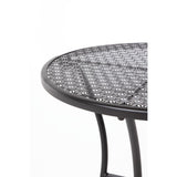 Bolero Black Steel Patterned Round Bistro Table Black 600mm JD Catering Equipment Solutions Ltd