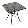 Bolero Black Steel Patterned Square Bistro Table 700mm JD Catering Equipment Solutions Ltd