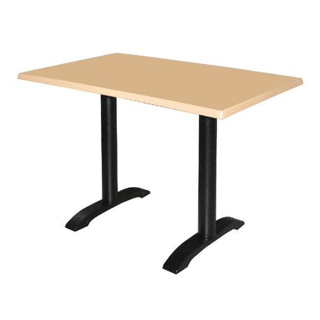 Bolero Cast Iron Twin Leg Table Base (Pack of 2) JD Catering Equipment Solutions Ltd