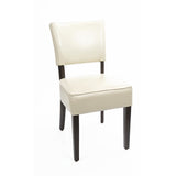 Bolero Chunky Faux Leather Chairs Cream (Pack of 2) JD Catering Equipment Solutions Ltd