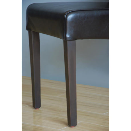 Bolero Curved Back Leather Chairs Dark Brown (Pack of 2) JD Catering Equipment Solutions Ltd