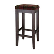 Bolero Dale High Stool Claret Tartan (Single) JD Catering Equipment Solutions Ltd