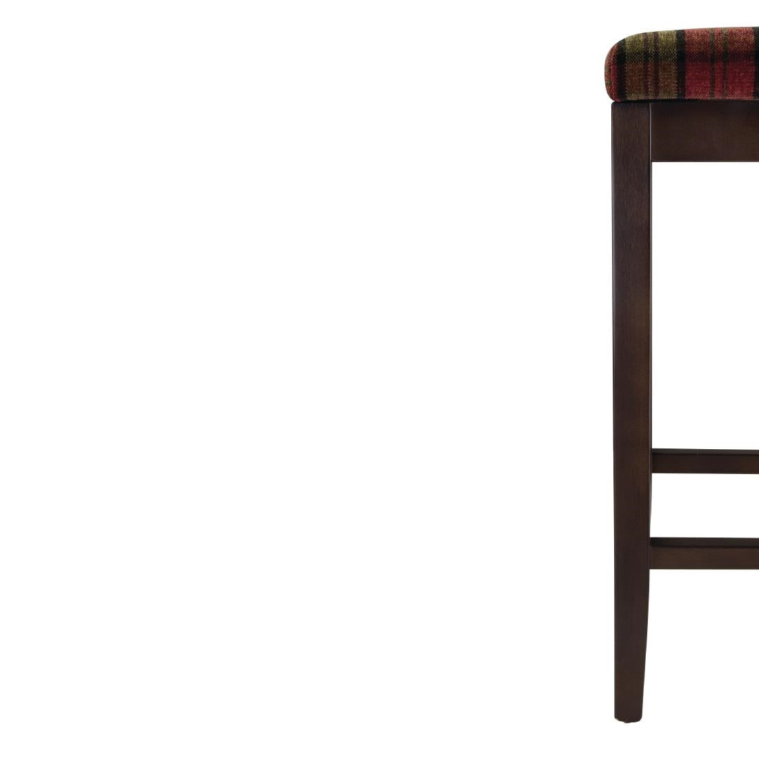 Bolero Dale High Stool Claret Tartan (Single) JD Catering Equipment Solutions Ltd