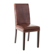 Bolero Faux Leather Dining Chair Antique Brown (Pack of 2) JD Catering Equipment Solutions Ltd