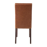 Bolero Faux Leather Dining Chair Antique Tan (Pack of 2) JD Catering Equipment Solutions Ltd