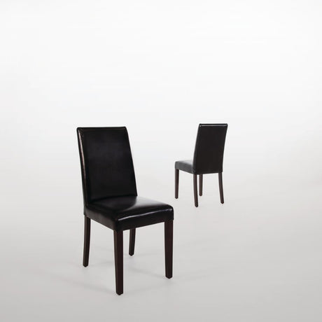 Bolero Faux Leather Dining Chair Black (Box 2) JD Catering Equipment Solutions Ltd