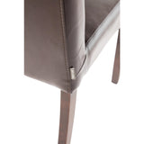 Bolero Faux Leather Dining Chair Dark Brown (Box 2) JD Catering Equipment Solutions Ltd