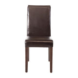 Bolero Faux Leather Dining Chair Dark Brown (Box 2) JD Catering Equipment Solutions Ltd