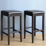 Bolero Faux Leather High Bar Stools (Pack of 2) JD Catering Equipment Solutions Ltd