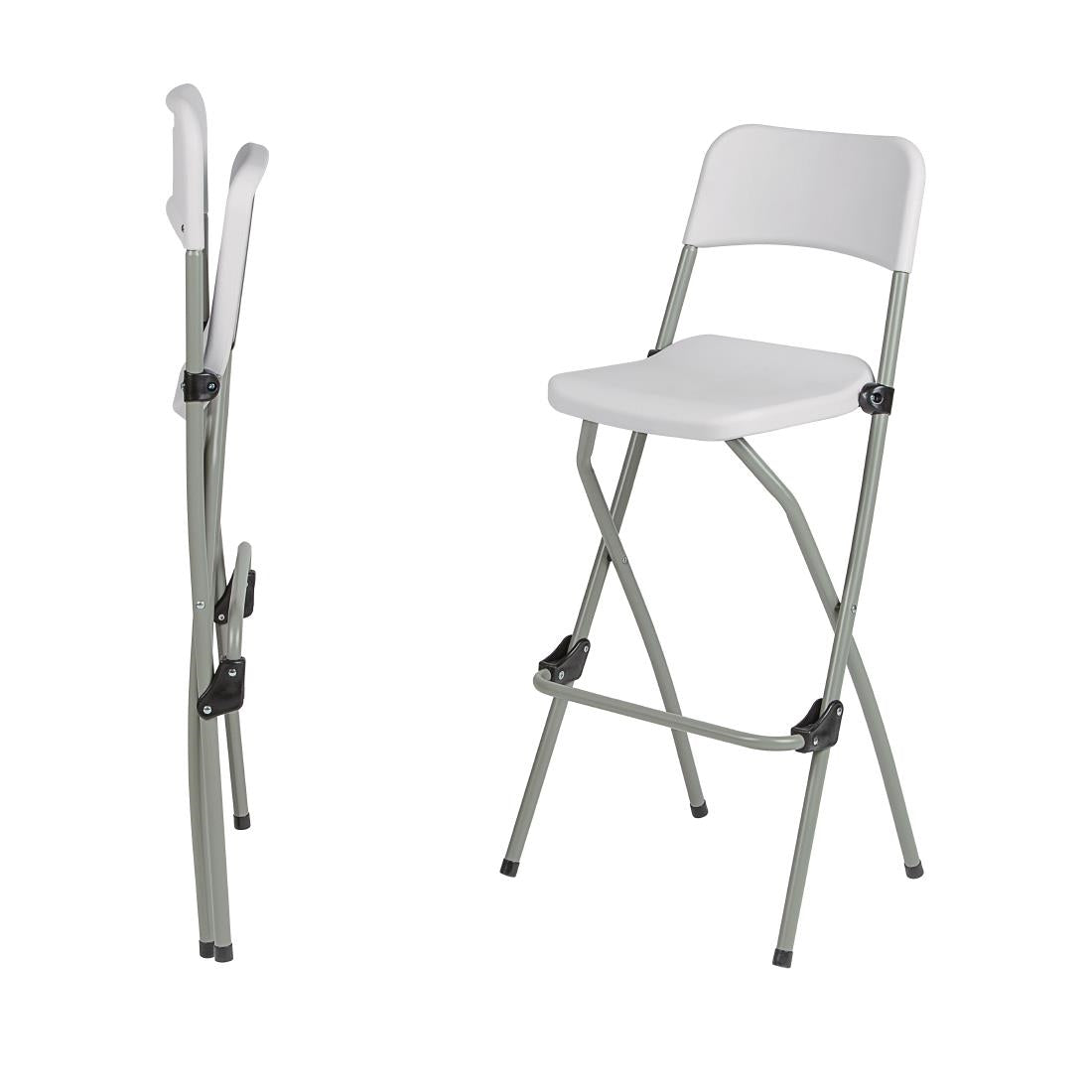 Bolero Folding High Stool (Pack of 2) JD Catering Equipment Solutions Ltd