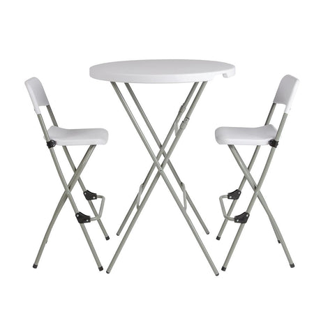 Bolero Folding High Stool (Pack of 2) JD Catering Equipment Solutions Ltd